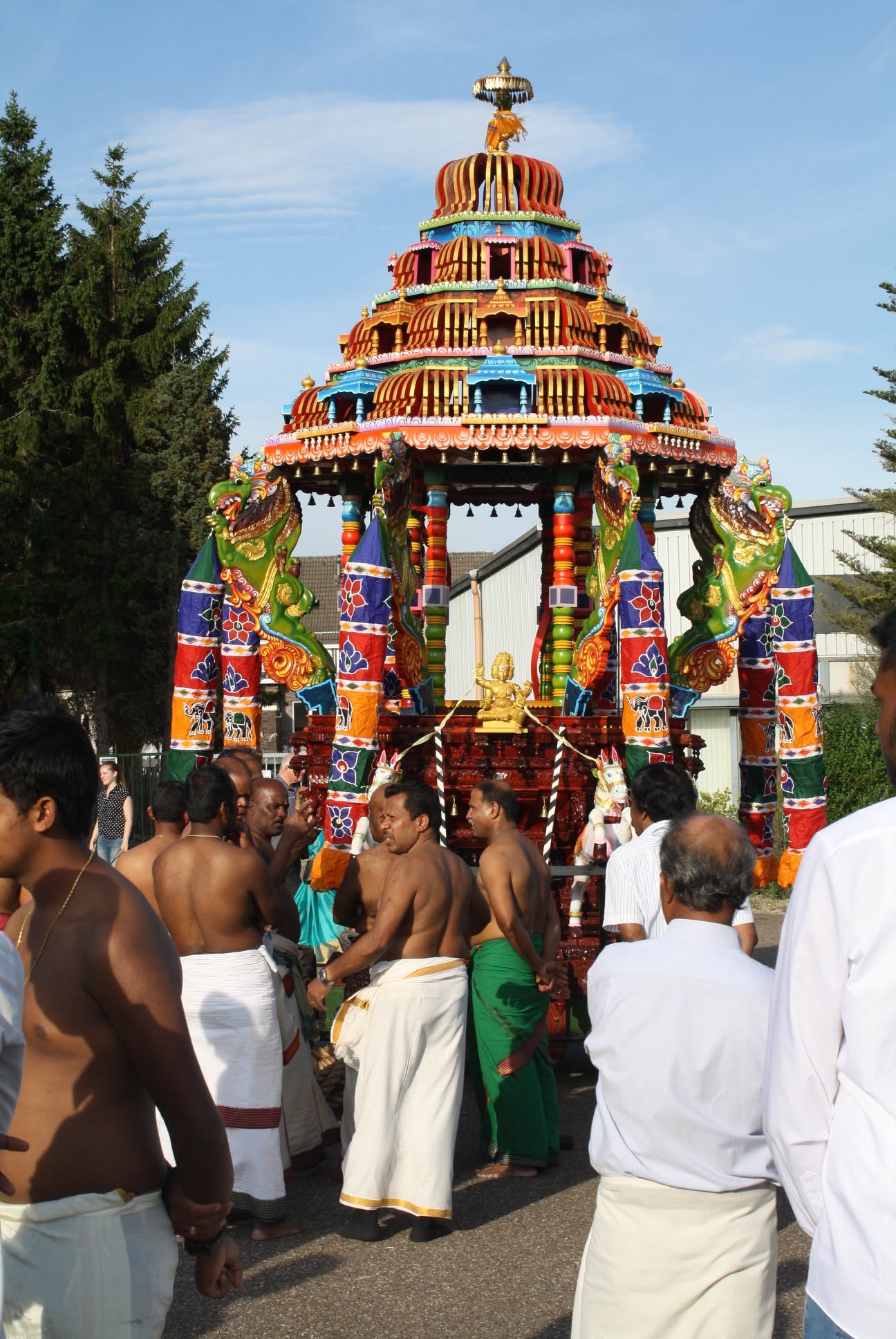 Temple chariot procession